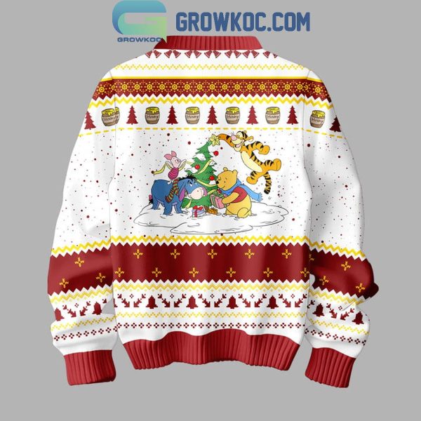 Winnie The Pooh Beary Christmas Happy New Year Ugly Sweater