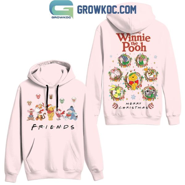 Winnie The Pooh Friends Merry Christmas And Happy New Year 2025 Hoodie T-Shirt