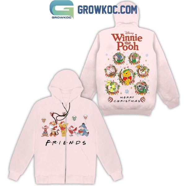 Winnie The Pooh Friends Merry Christmas And Happy New Year 2025 Hoodie T-Shirt