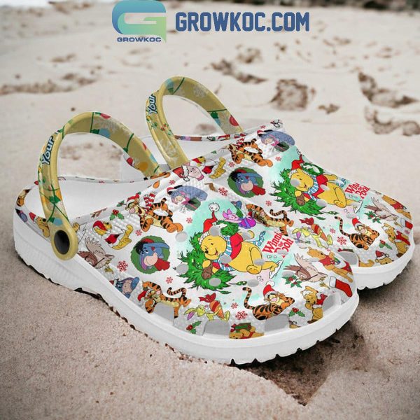 Winnie The Pooh Merry Christmas 2024 With True Friends Personalized Crocs Clogs