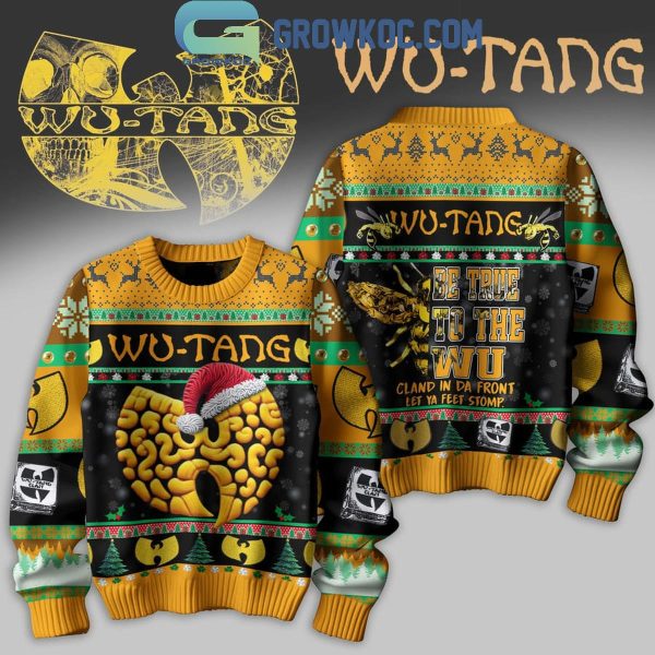 Wu-Tang Clan Be True To The Wu Cland In Da Front Christmas Ugly Sweater