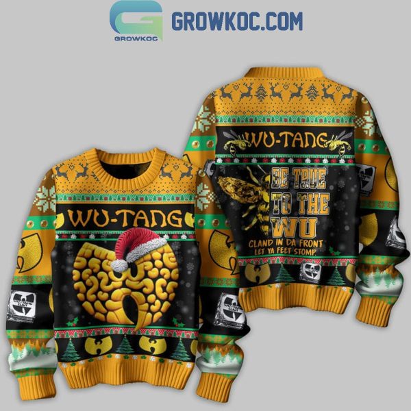 Wu-Tang Clan Be True To The Wu Cland In Da Front Christmas Ugly Sweater