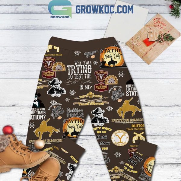 Yellowstone This Is My Christmas Watching Yellowstone 2024 Fleece Pajamas Set