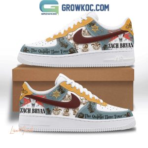 Zach Bryan The Quittin Time Tour 2025 New Year Air Force 1 Shoes