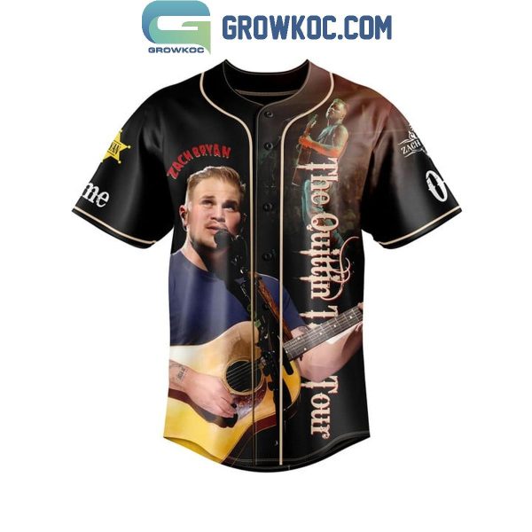 Zach Bryan The Schedule 2024 Of Time Quittin Time Tour Personalized Baseball Jersey