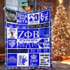 Zeta Phi Beta Living My Best Life Fleece Blanket Quilt