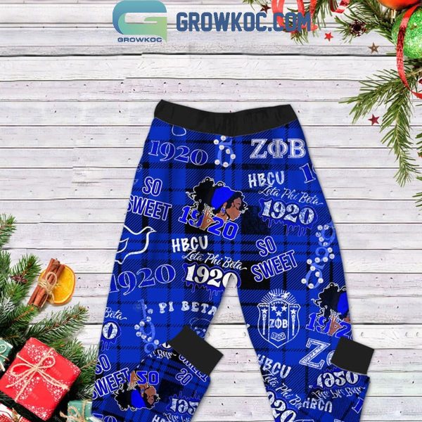 Zeta Phi Beta I Am Spring 21 Christmas Personalized Fleece Pajamas Set