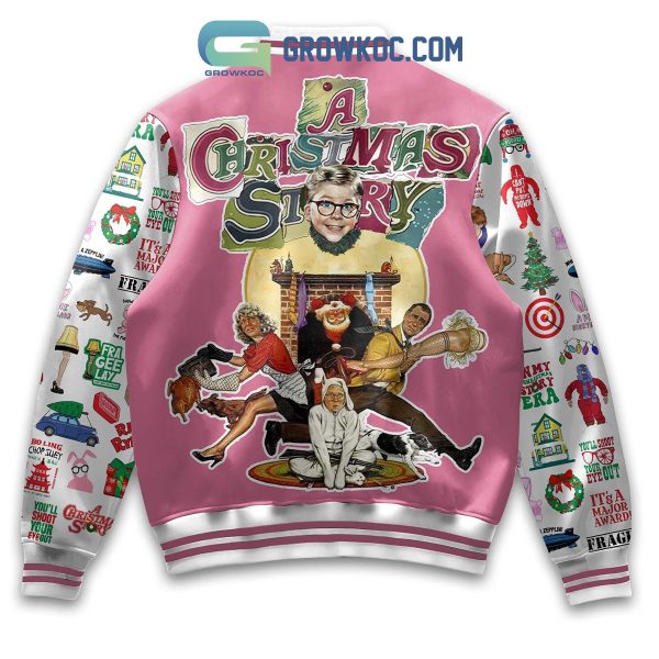 A Christmas Story 2024 Merry Fucking X mas Baseball Jacket