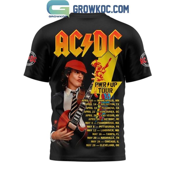 ACDC Christmas Pwr Up Tour 2025 Festive Hoodie T-Shirt