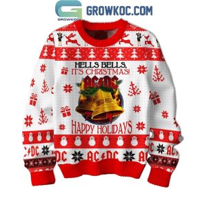 ACDC Hells Bell It?s 2024 Christmas Happy Holidays Ugly Sweater