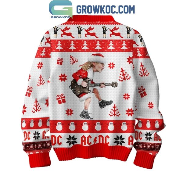 ACDC Hells Bell It?s 2024 Christmas Happy Holidays Ugly Sweater