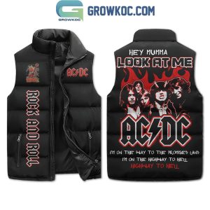 ACDC Hey Mumma Look At Me Sleeveless Puffer Jacket