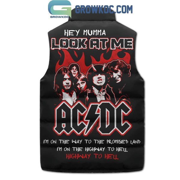 ACDC Hey Mumma Look At Me Sleeveless Puffer Jacket