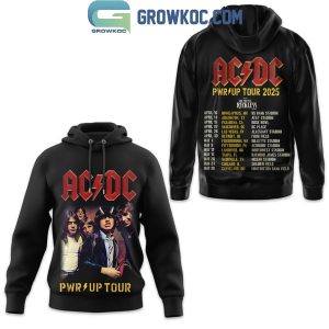 ACDC Pwr Up Tour 2025 The Schedule Hoodie T-Shirt