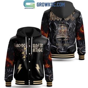 ACDC Unite Hell Bells Rock On 2024 Baseball Jacket