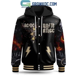 ACDC Unite Hell Bells Rock On 2024 Baseball Jacket