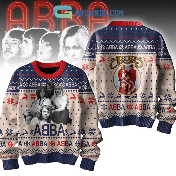 Abba Merry Christmas And Happy New Year 2025 Ugly Sweater