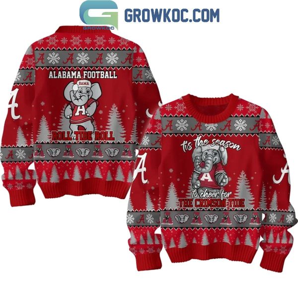 Alabama Crimson Tide Alabama Football Roll Tide 2024 Christmas Ugly Sweater