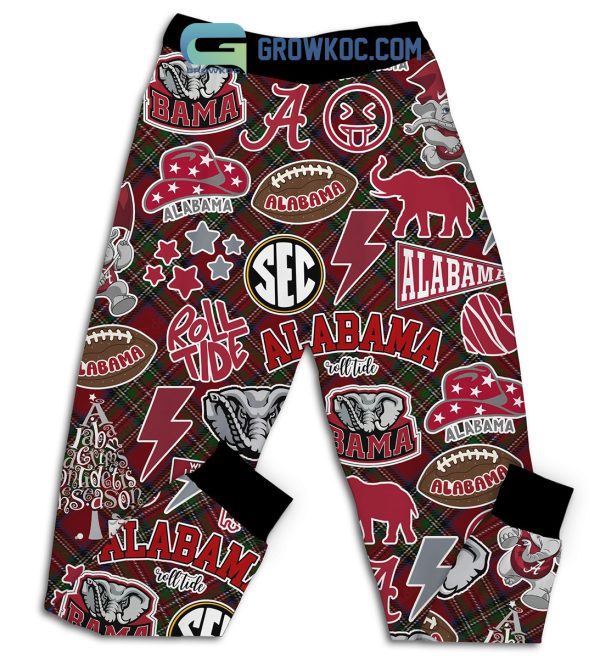 Alabama Crimson Tide Have Yourself An Alabama Christmas 2024 Fleece Pajamas Set