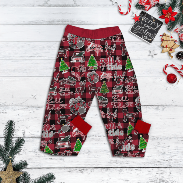 Alabama Crimson Tide Sweet Home Alabama Christmas 2024 Fleece Pajamas Set