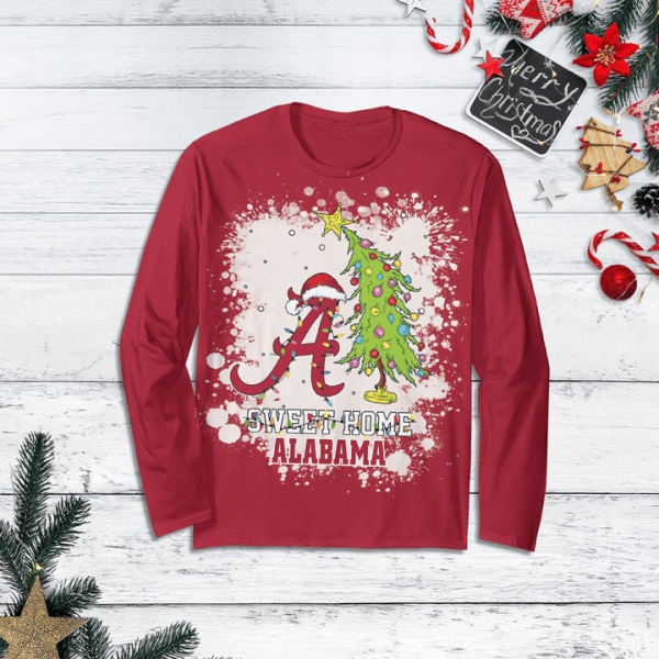 Alabama Crimson Tide Sweet Home Alabama Christmas 2024 Fleece Pajamas Set