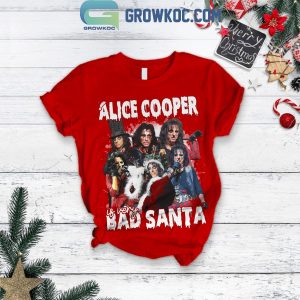 Alice Cooper Is Very Bad Santa Fleece Pajamas Set