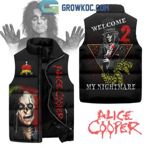 Alice Cooper Welcome To 2 My Nightmare Sleeveless Puffer Jacket