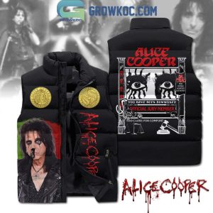 Alice Cooper You Have Been Summoned Jury Member Sleeveless Puffer Jacket