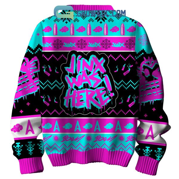 Arcane League Of Legends Jinx Was Here 2024 Christmas Fan Ugly Sweater