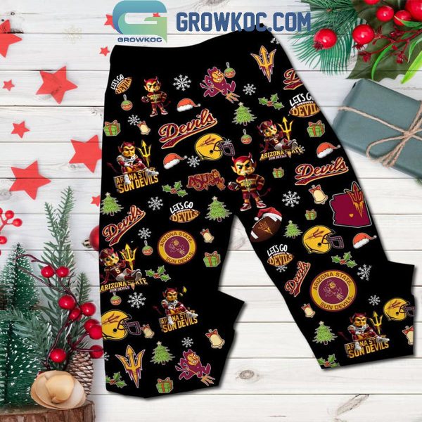 Arizona State Sun Devils Family Christmas Memories Fleece Pajamas Set