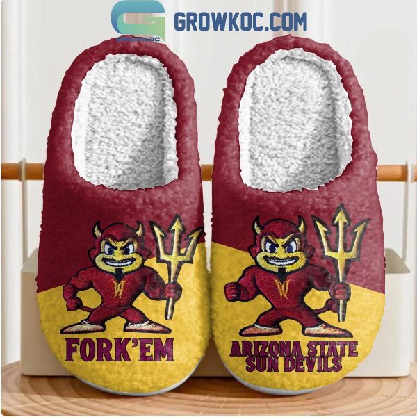 Arizona State Sun Devils Fork ‘Em 2025 House Slippers