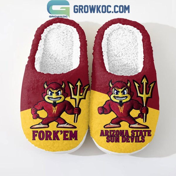 Arizona State Sun Devils Fork ‘Em 2025 House Slippers