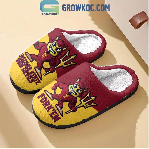 Arizona State Sun Devils Fork ‘Em 2025 House Slippers