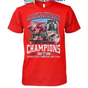 Arkansas Razorbacks Autozone Liberty Bowl Champions 2024 Fan T-Shirt