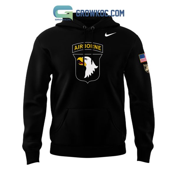 Army Black Knights Let’s Go Airborne True Football Spirit 2024 Hoodie T-Shirt