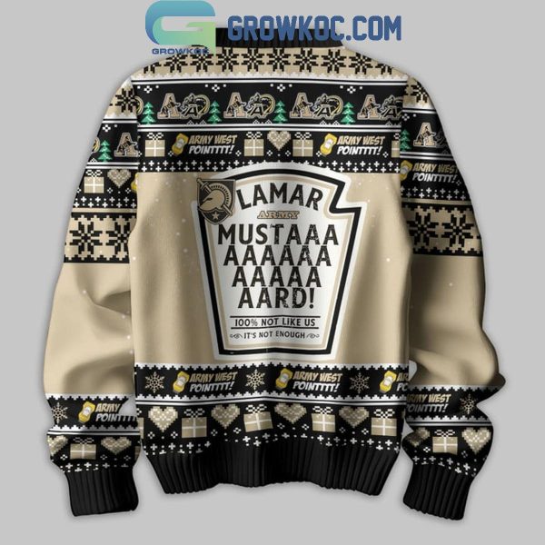 Army Black Knights Mustard Kendrick Lamar Christmas Ugly Sweater