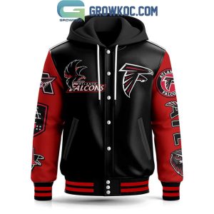 Atlanta Falcons Rise Up Falcons Football 2025 Baseball Jacket