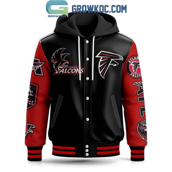 Atlanta Falcons Rise Up Falcons Football 2025 Baseball Jacket