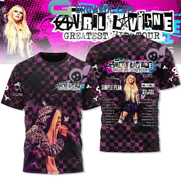 Avril Lavigne Tour 2025 The Greatest Hits Tour Celebration Hoodie T-Shirt