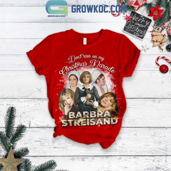 Barbra Streisand Don’t Rain On My Christmas Parade Fleece Pajamas Set