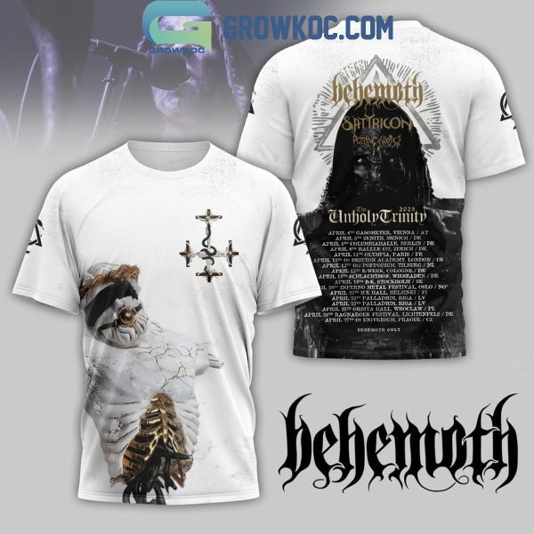 Behemoth The Unholy Trinity Ready For 2025 Showtime Schedule Hoodie T-Shirt