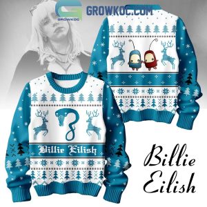 Billie Eilish Ocean Eyes Wildflower Christmas 2024 Ugly Sweater