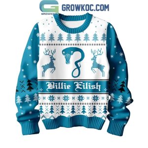 Billie Eilish Ocean Eyes Wildflower Christmas 2024 Ugly Sweater