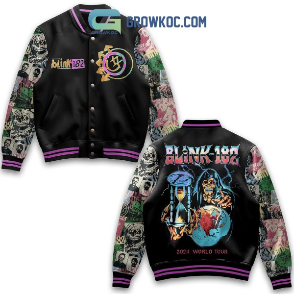 Blink-182 World Tour 2024 Christmas Baseball Jacket