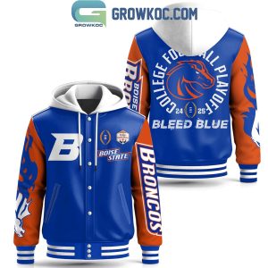 Boise State Broncos Football 2025 Bleed Blue Playoffs Baseball Jacket