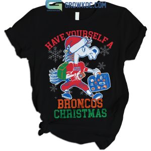 Boise State Broncos Have Yourself A Broncos Christmas 2024 Fleece Pajamas Set