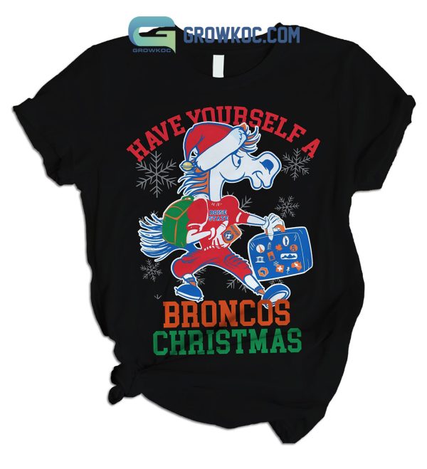 Boise State Broncos Have Yourself A Broncos Christmas 2024 Fleece Pajamas Set