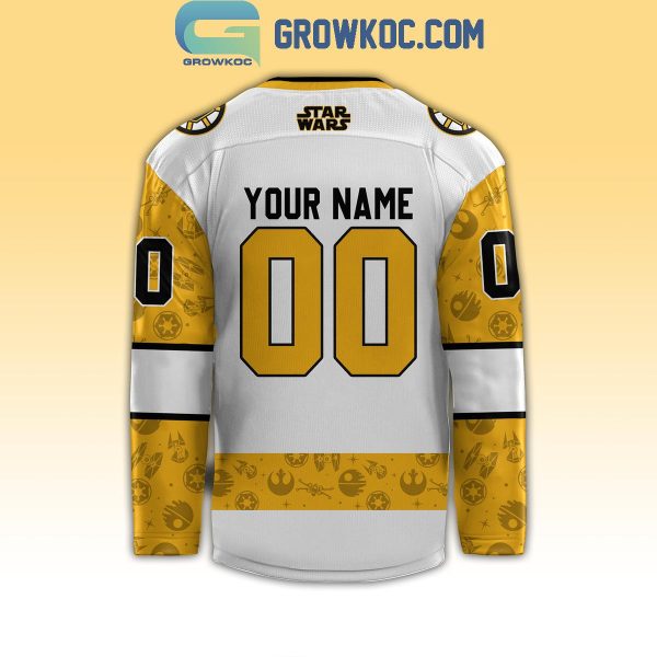 Boston Bruins 2024 The Day Of Star Wars Fan Personalized Hockey Jersey