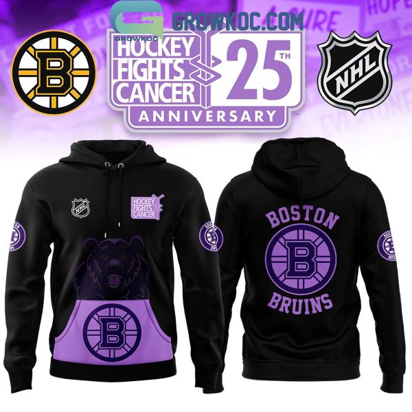 Boston Bruins Cancer Awareness Month Hockey Fight Cancer 2024 Hoodie T-Shirt