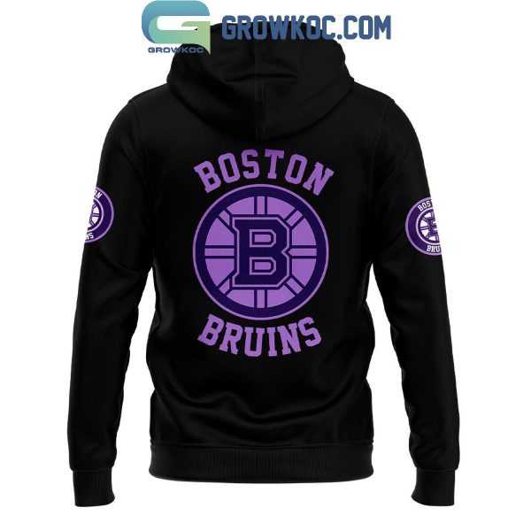 Boston Bruins Cancer Awareness Month Hockey Fight Cancer 2024 Hoodie T-Shirt